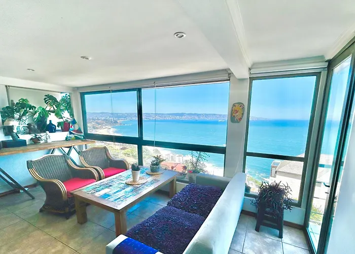 Departamento En Renaca Con Hermosa Vista Al Mar
